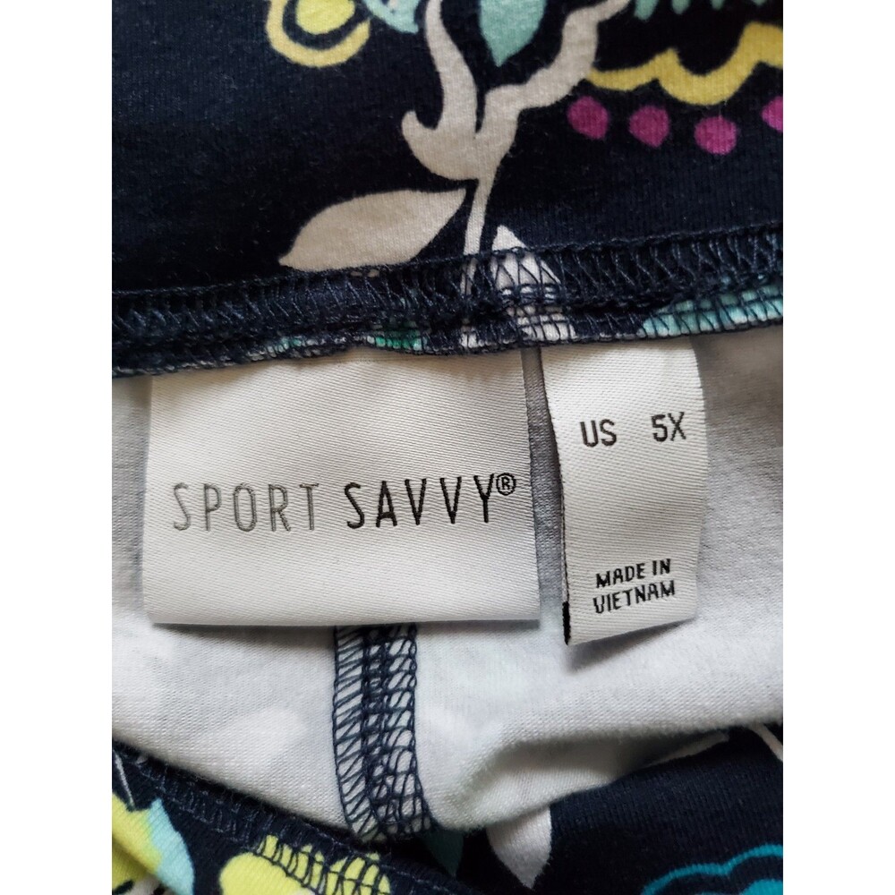 Women's Sport Savvy 5X Floral Stretch Capri NWOT SOLD Out On QVC!!! - Picture 8 of 14